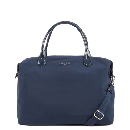 grand sac cabas main - basic verni #couleur_bleu-fonc