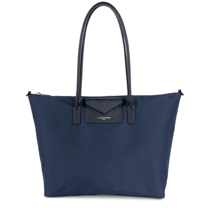 grand sac cabas épaule - smart kba #couleur_bleu-fonc-bleu-paon