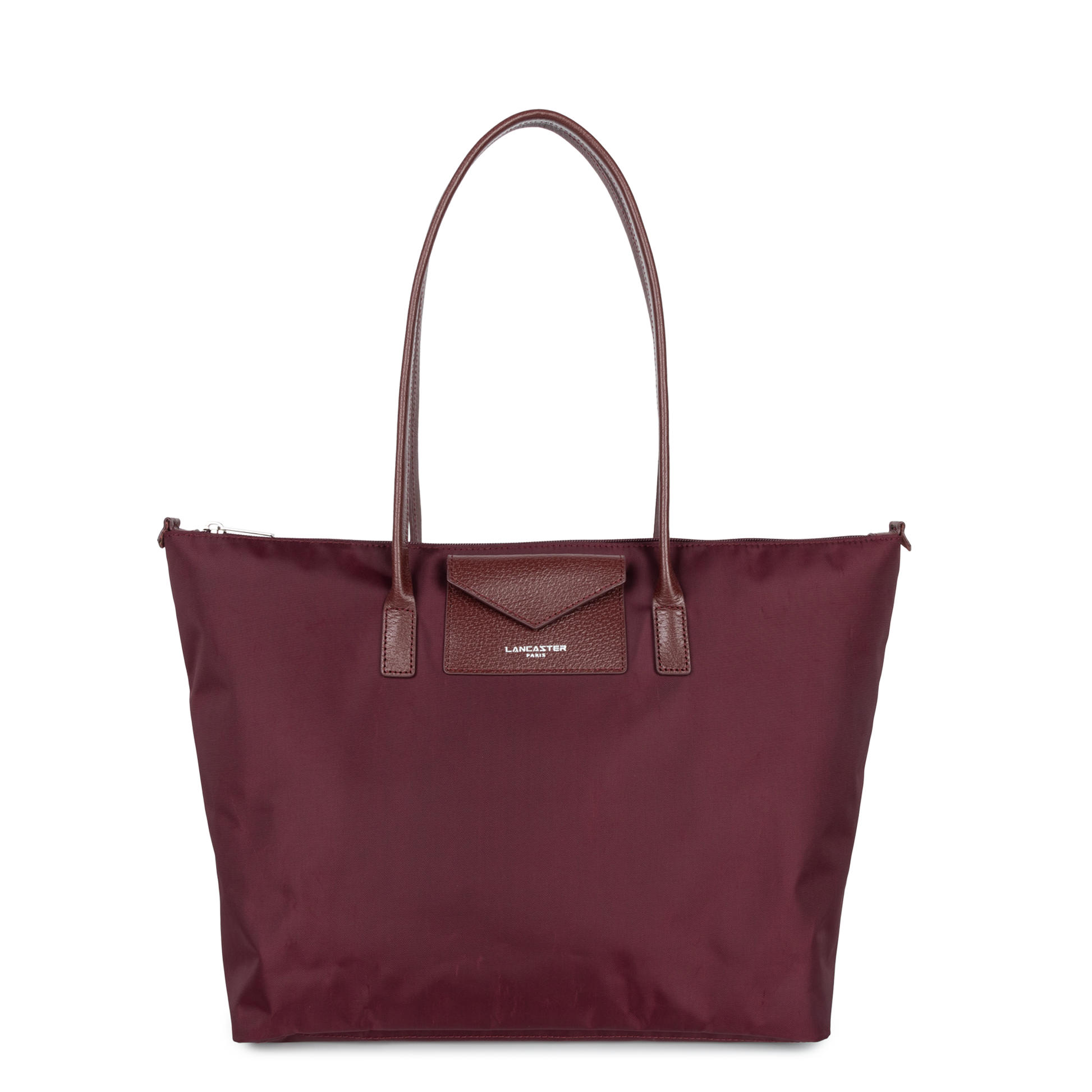 grand sac cabas épaule - smart kba #couleur_bordeaux