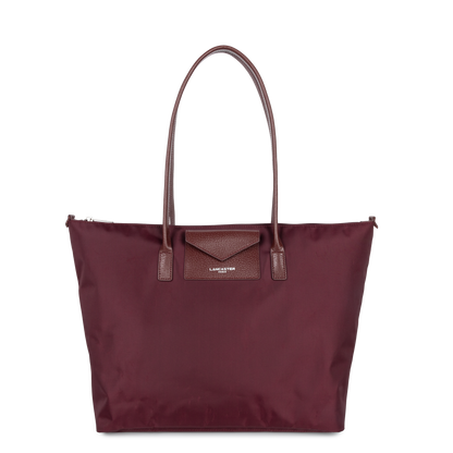 grand sac cabas épaule - smart kba #couleur_bordeaux