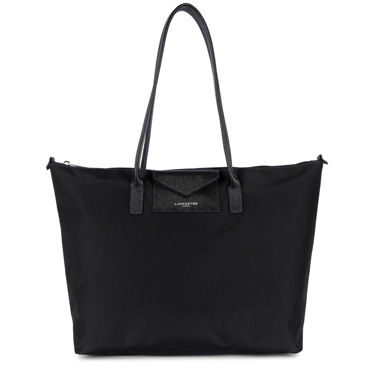 grand sac cabas épaule - smart kba #couleur_noir-violet