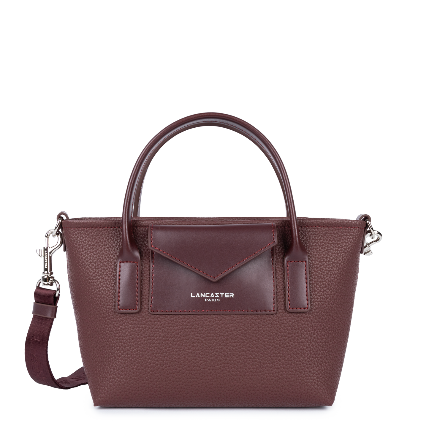 sac cabas main - maya double kba #couleur_bordeaux