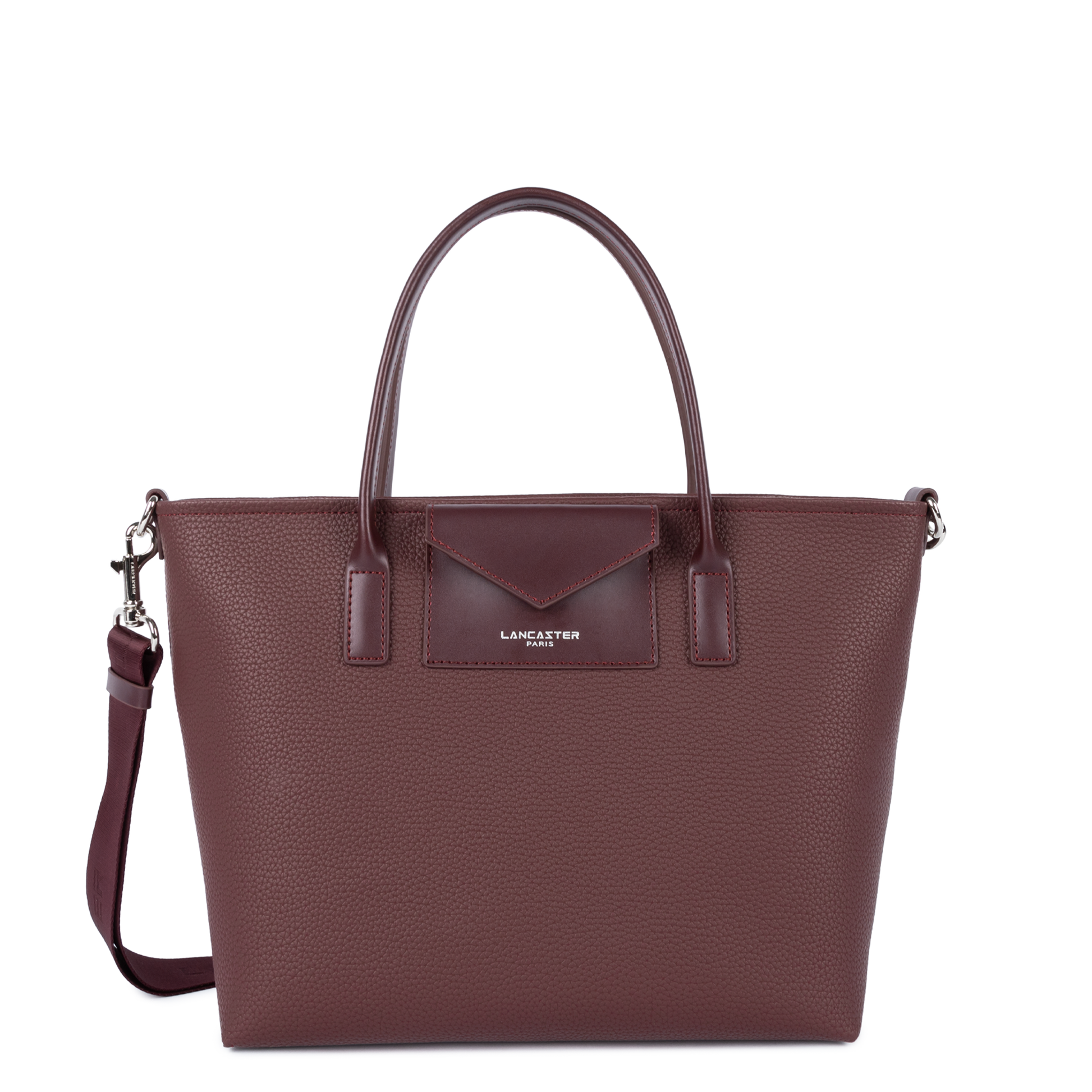 sac cabas main - maya double kba #couleur_bordeaux