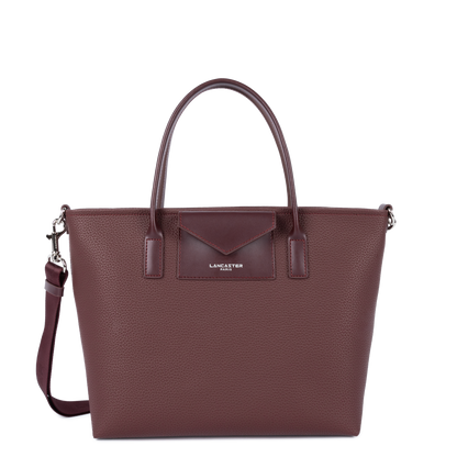 sac cabas main - maya double kba #couleur_bordeaux