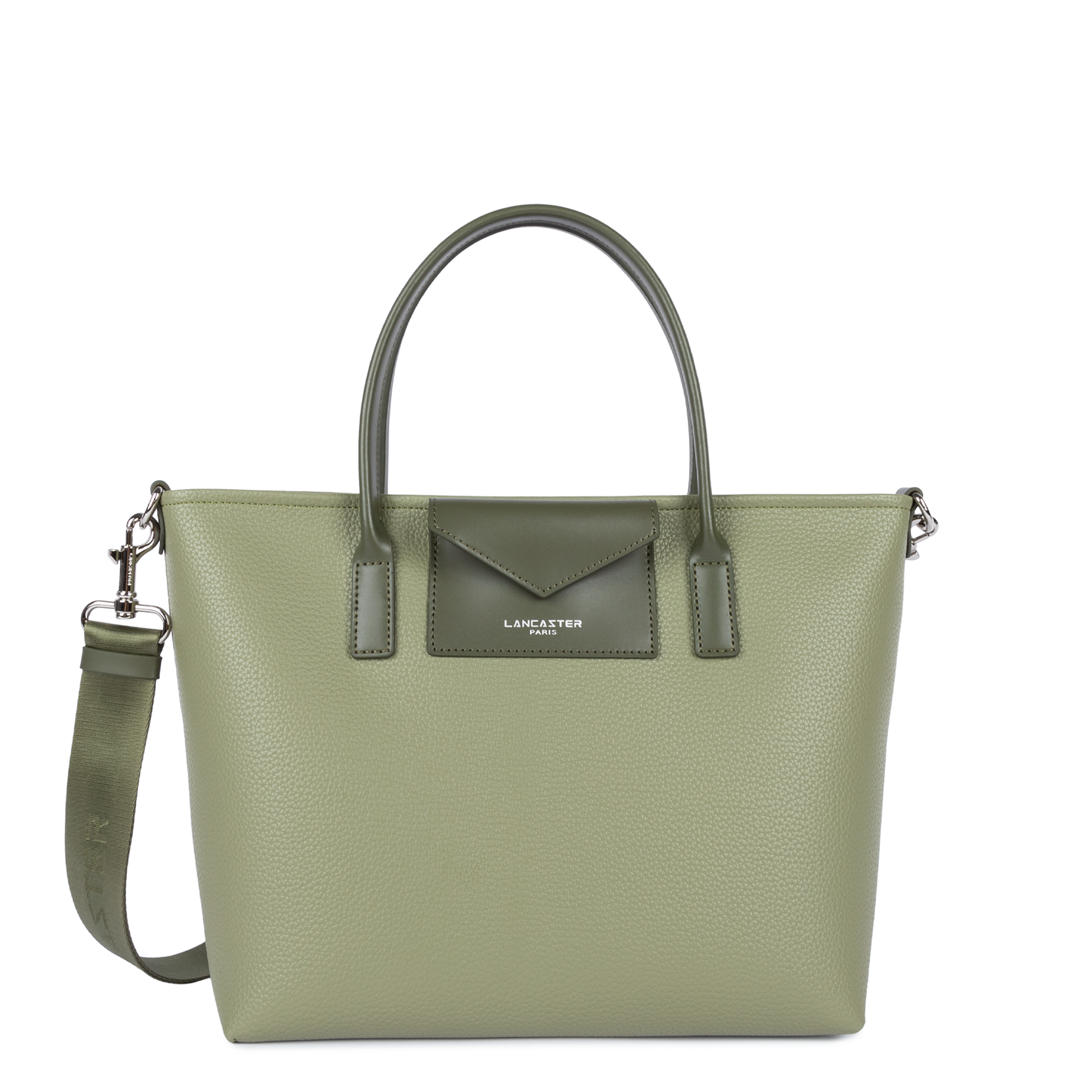 sac cabas main - maya double kba #couleur_olive