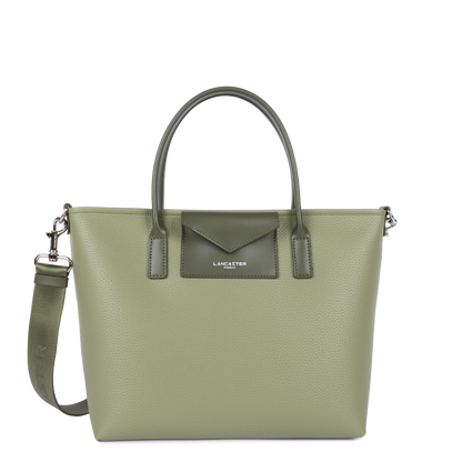 sac cabas main - maya double kba #couleur_olive