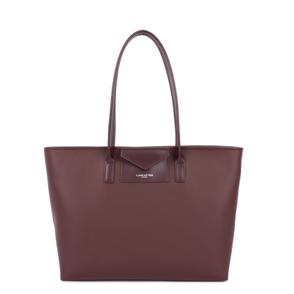 sac cabas épaule - maya double kba #couleur_bordeaux