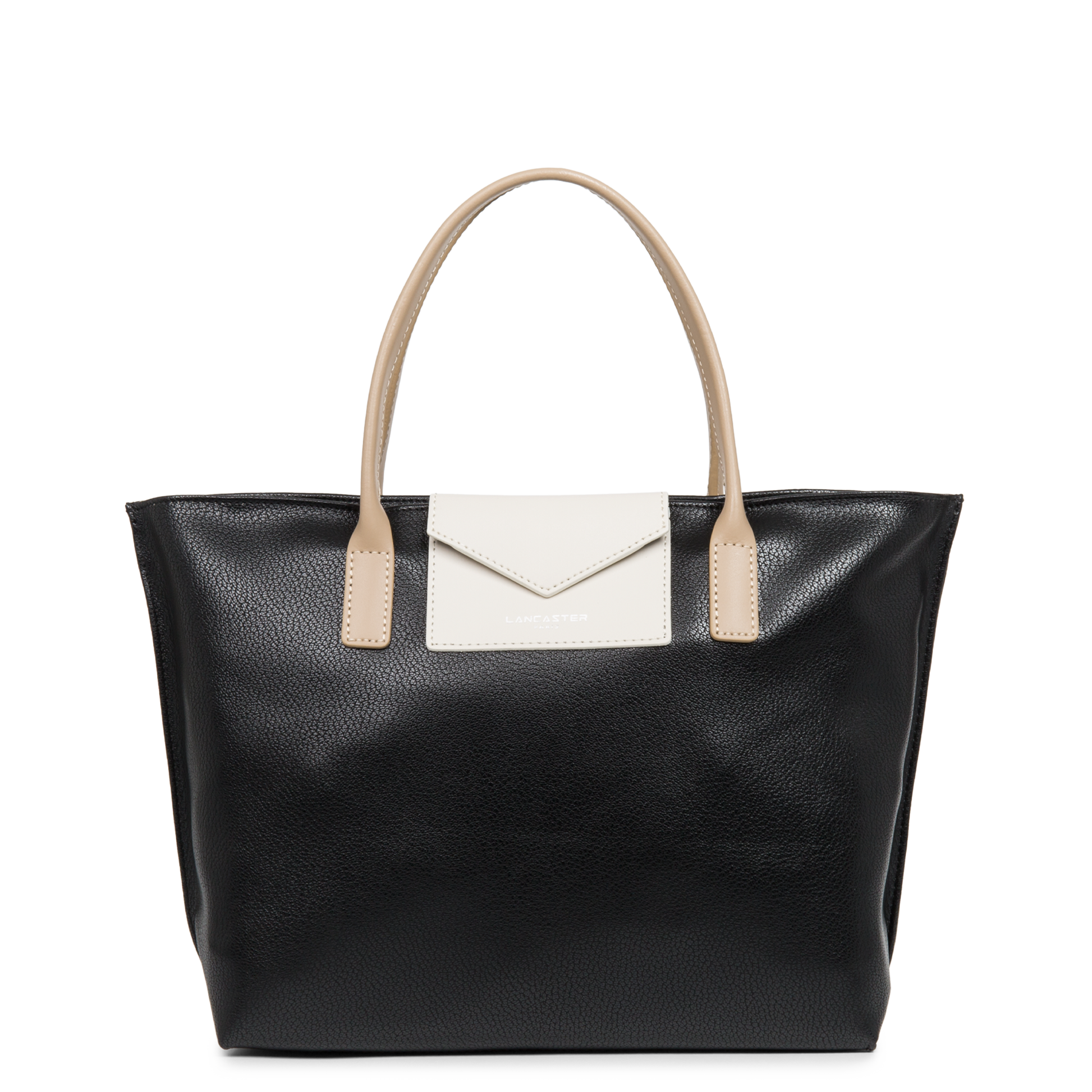 sac à main - maya #couleur_noir-ecru-nude