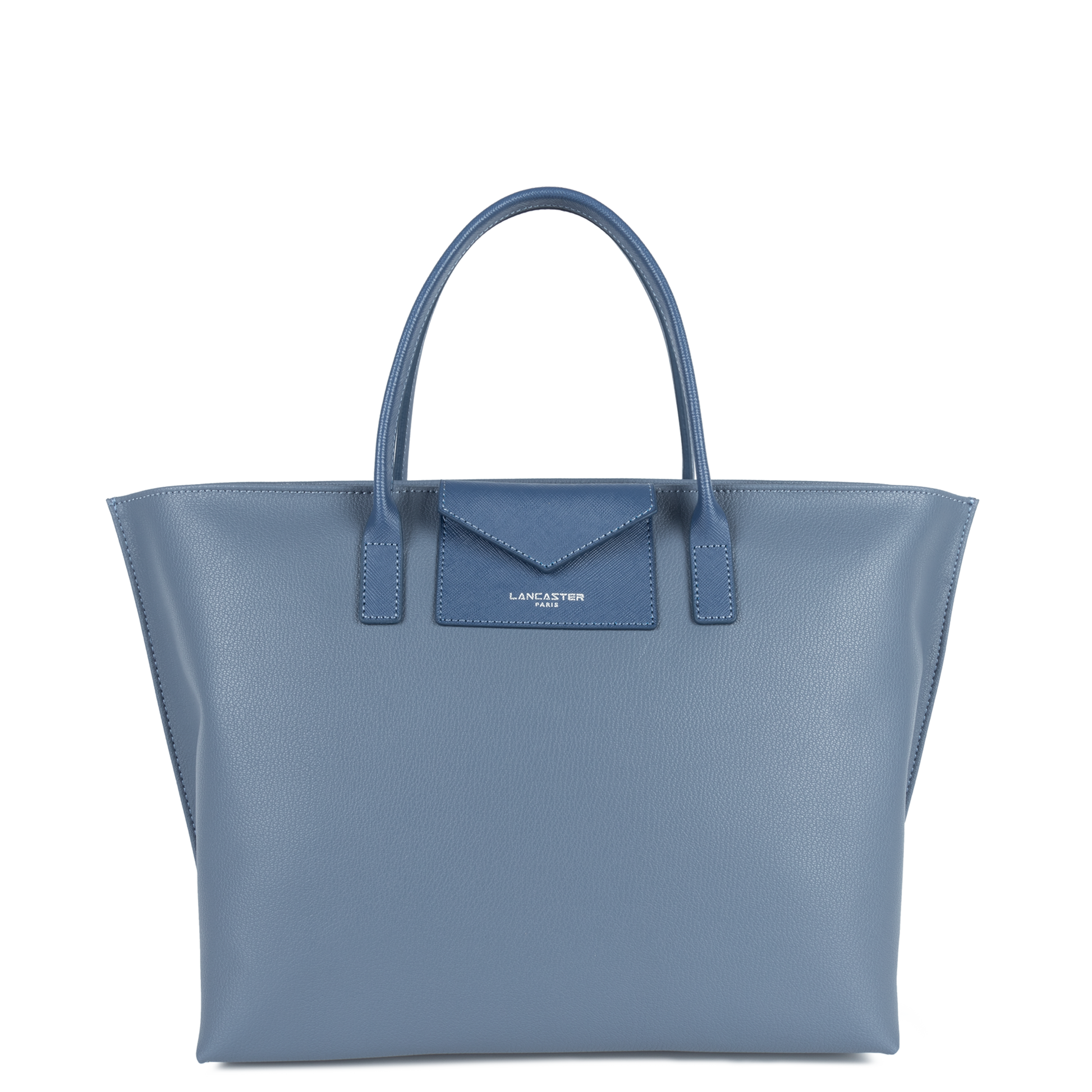 grand sac cabas main - maya #couleur_bleu-cendre
