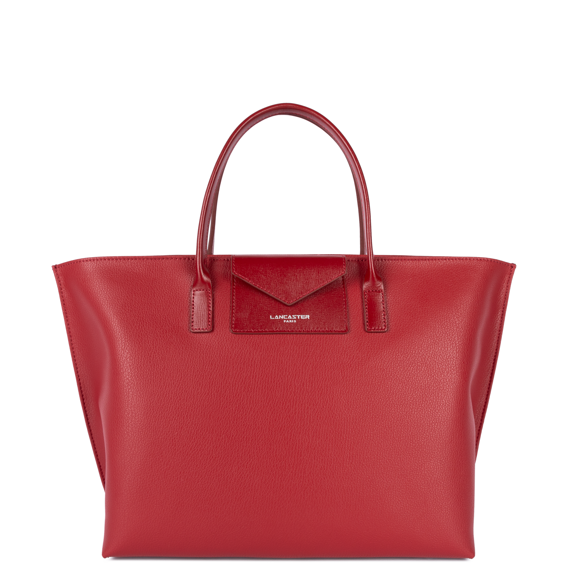 grand sac cabas main - maya #couleur_carmin