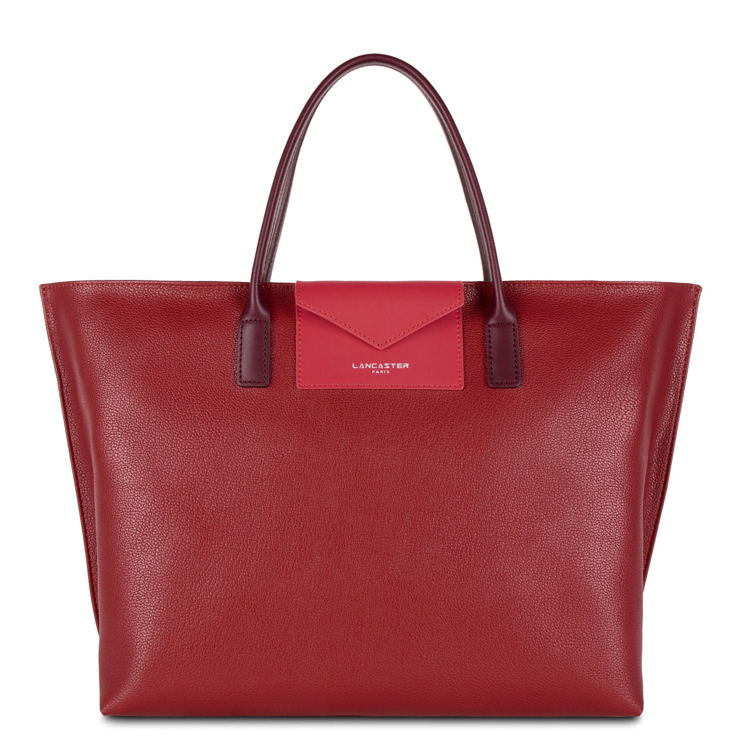 grand sac cabas main - maya #couleur_carmin-framboise-pourpre