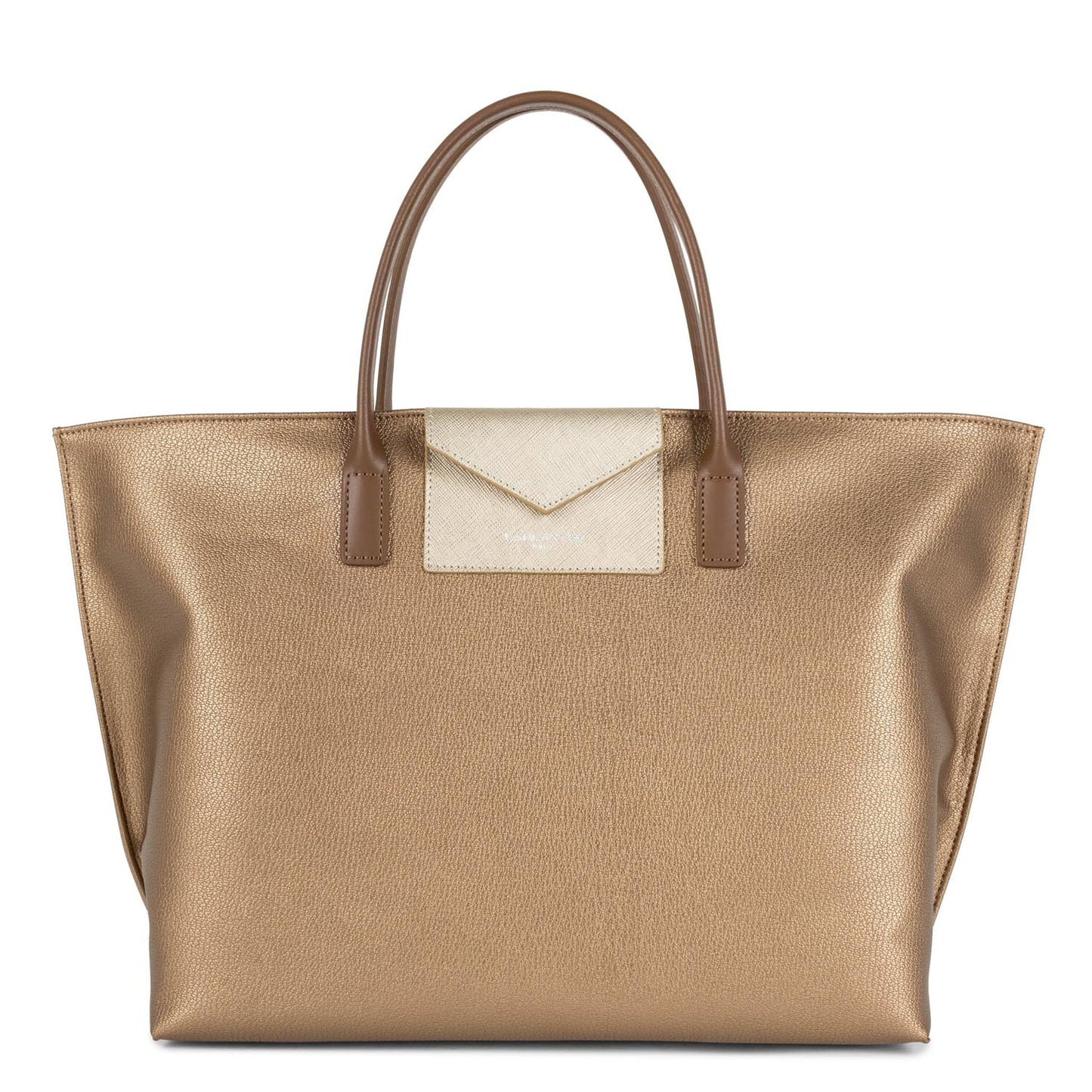 grand sac cabas main - maya kba #couleur_cuivre-or-ple-vison