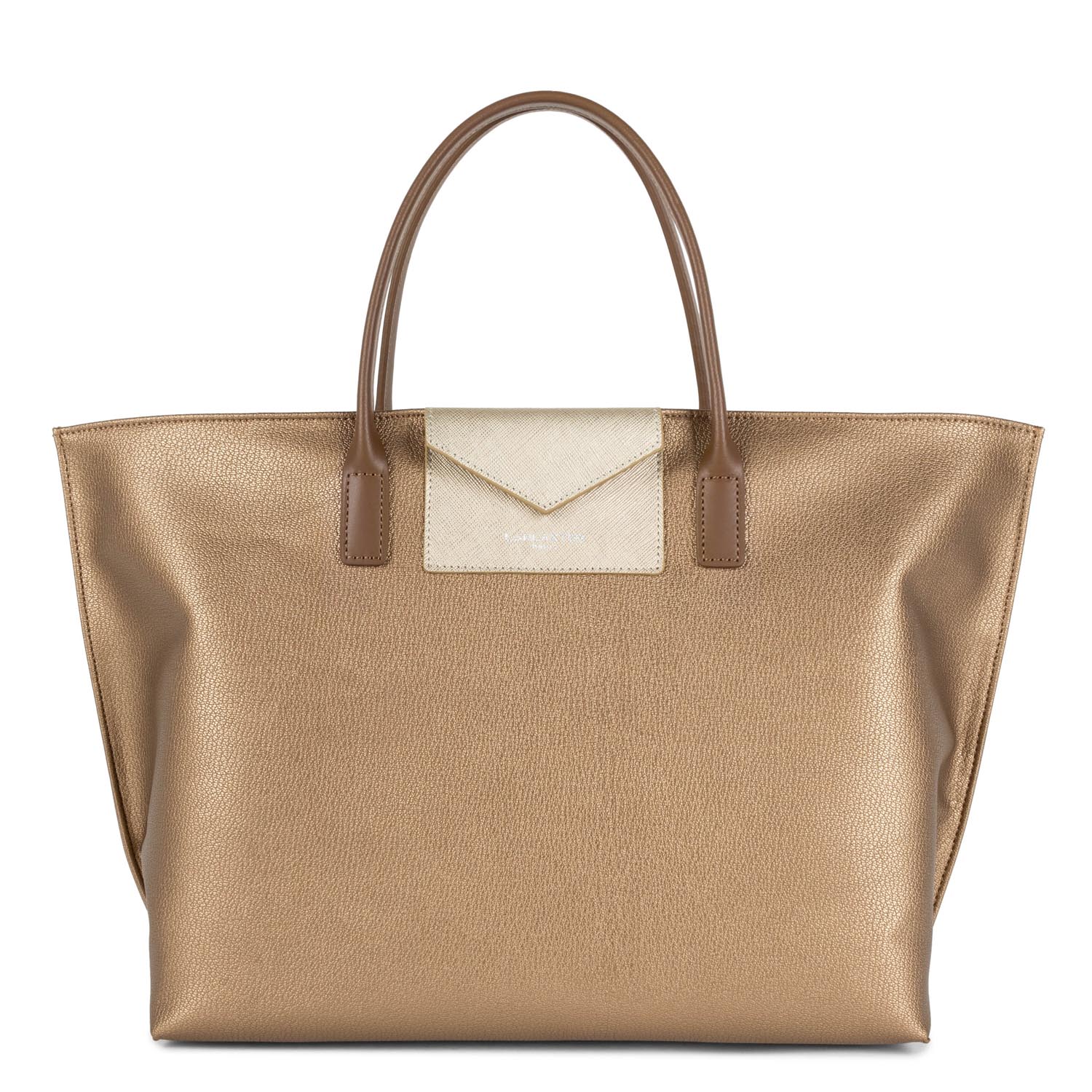 grand sac cabas main - maya kba #couleur_cuivre-or-ple-vison