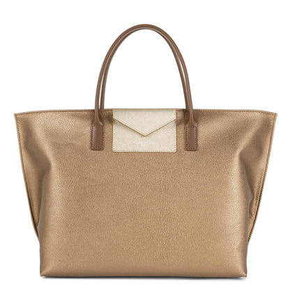 grand sac cabas main - maya kba #couleur_cuivre-or-ple-vison