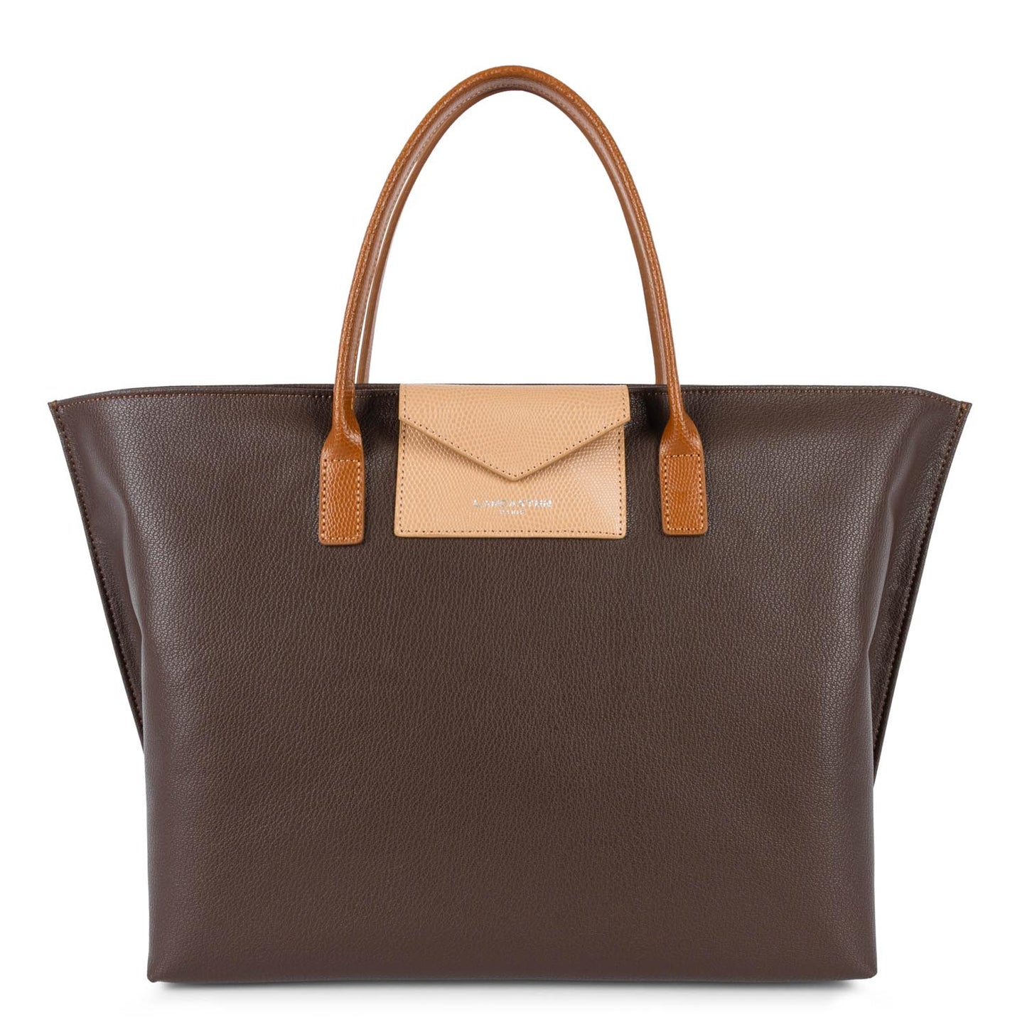 grand sac cabas main - maya #couleur_marron-naturel-camel
