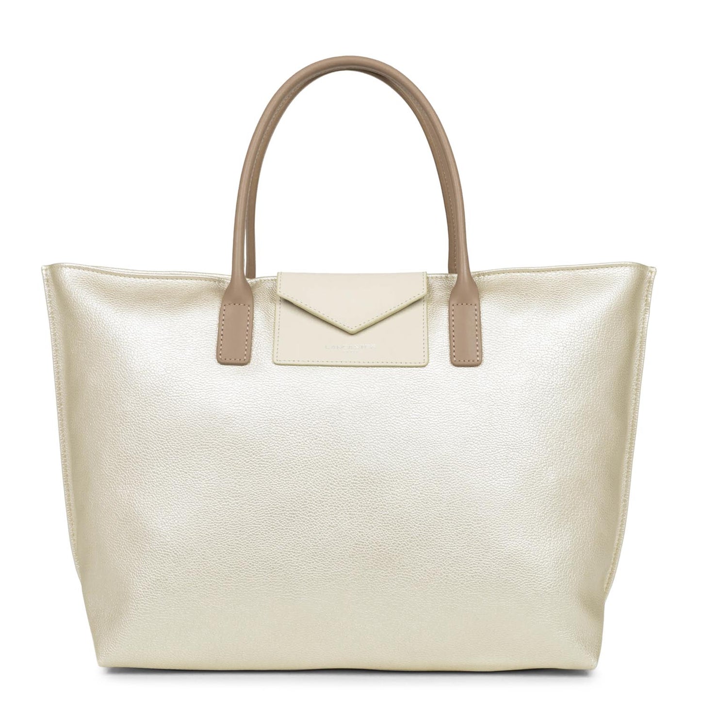 grand sac cabas main - maya #couleur_nacre-ecru-nude