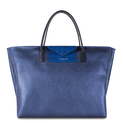 grand sac cabas main - maya #couleur_saphir-bleu-roi-bleu-fonc