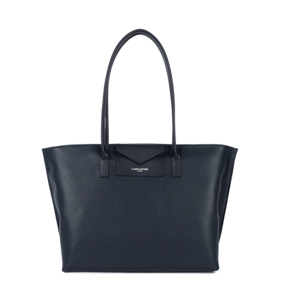 grand sac cabas épaule - maya #couleur_bleu-fonc
