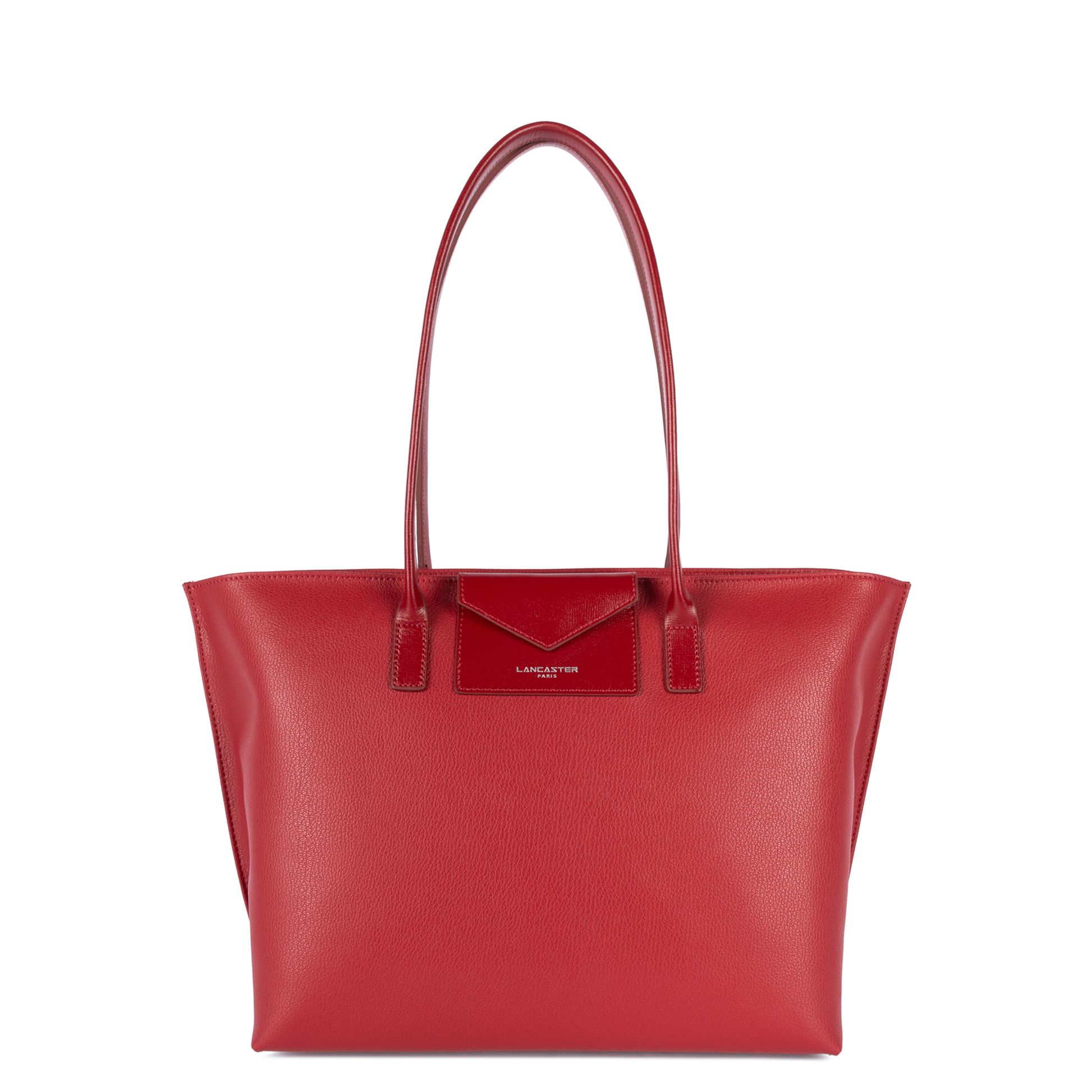 grand sac cabas épaule - maya #couleur_carmin