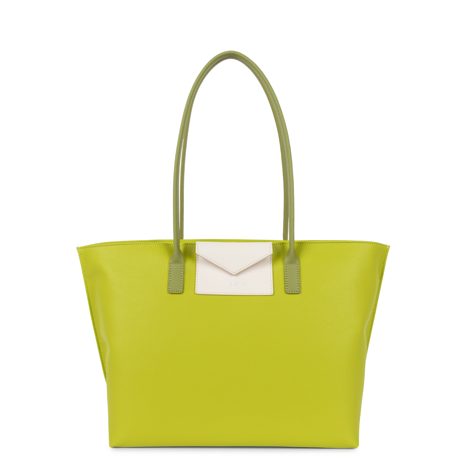 grand sac cabas épaule - maya #couleur_cleri-ecru-pistache