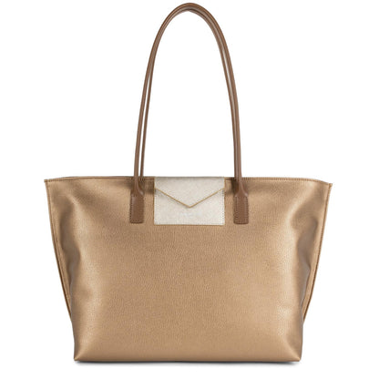 grand sac cabas épaule - maya kba #couleur_cuivre-or-ple-vison