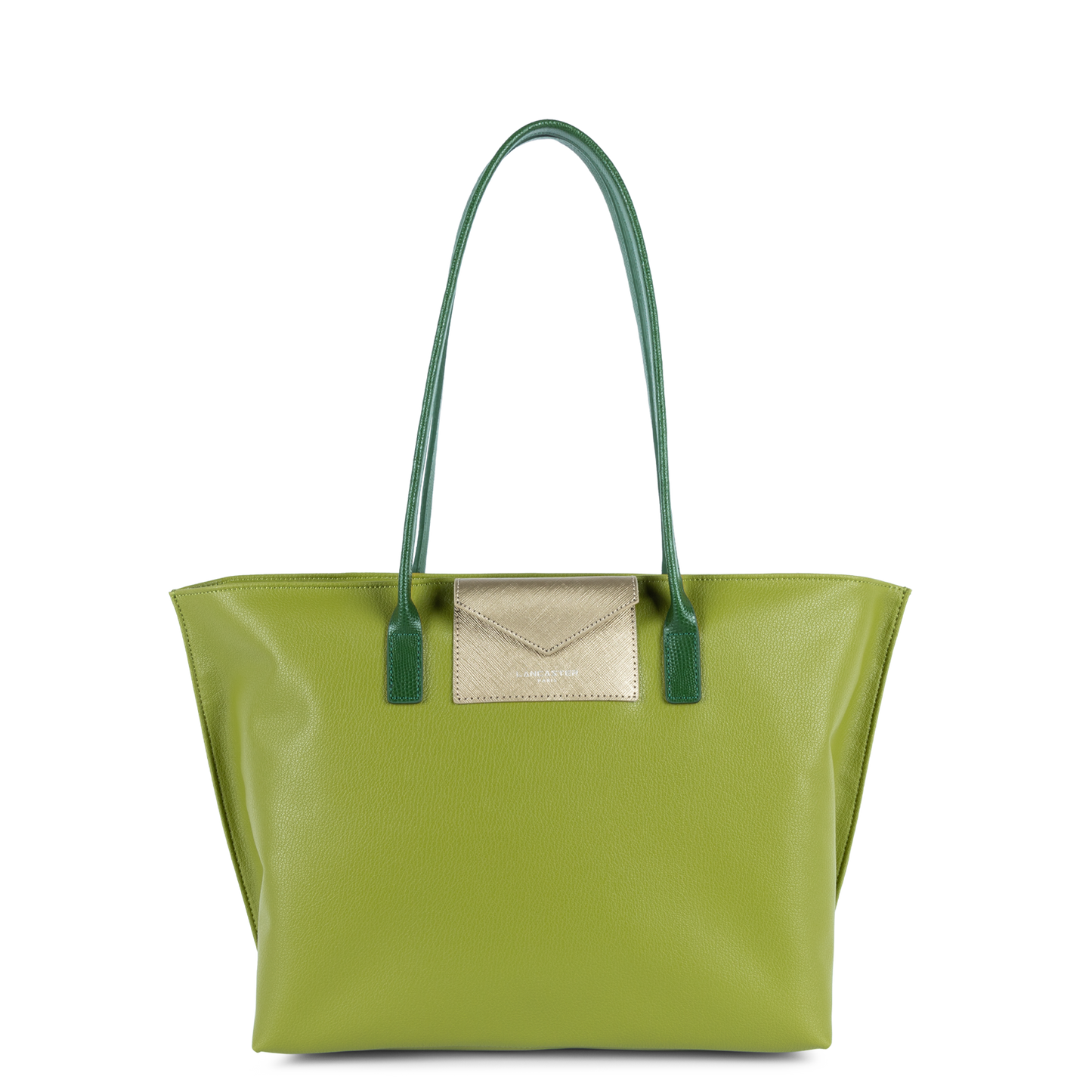 grand sac cabas épaule - maya #couleur_olive-fusil-vert-fonc