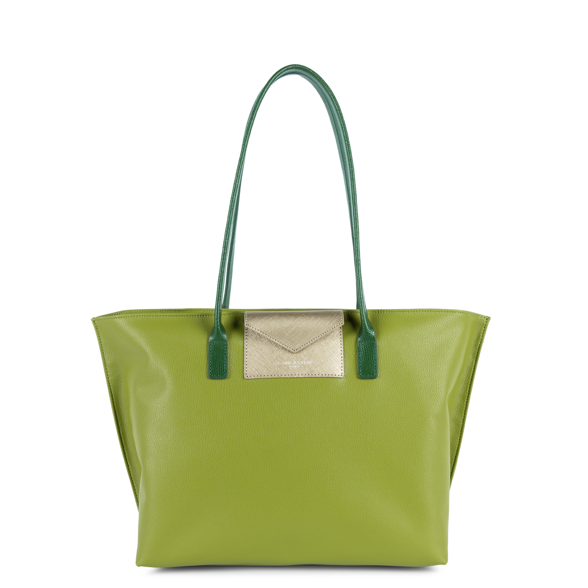 grand sac cabas épaule - maya #couleur_olive-fusil-vert-fonc