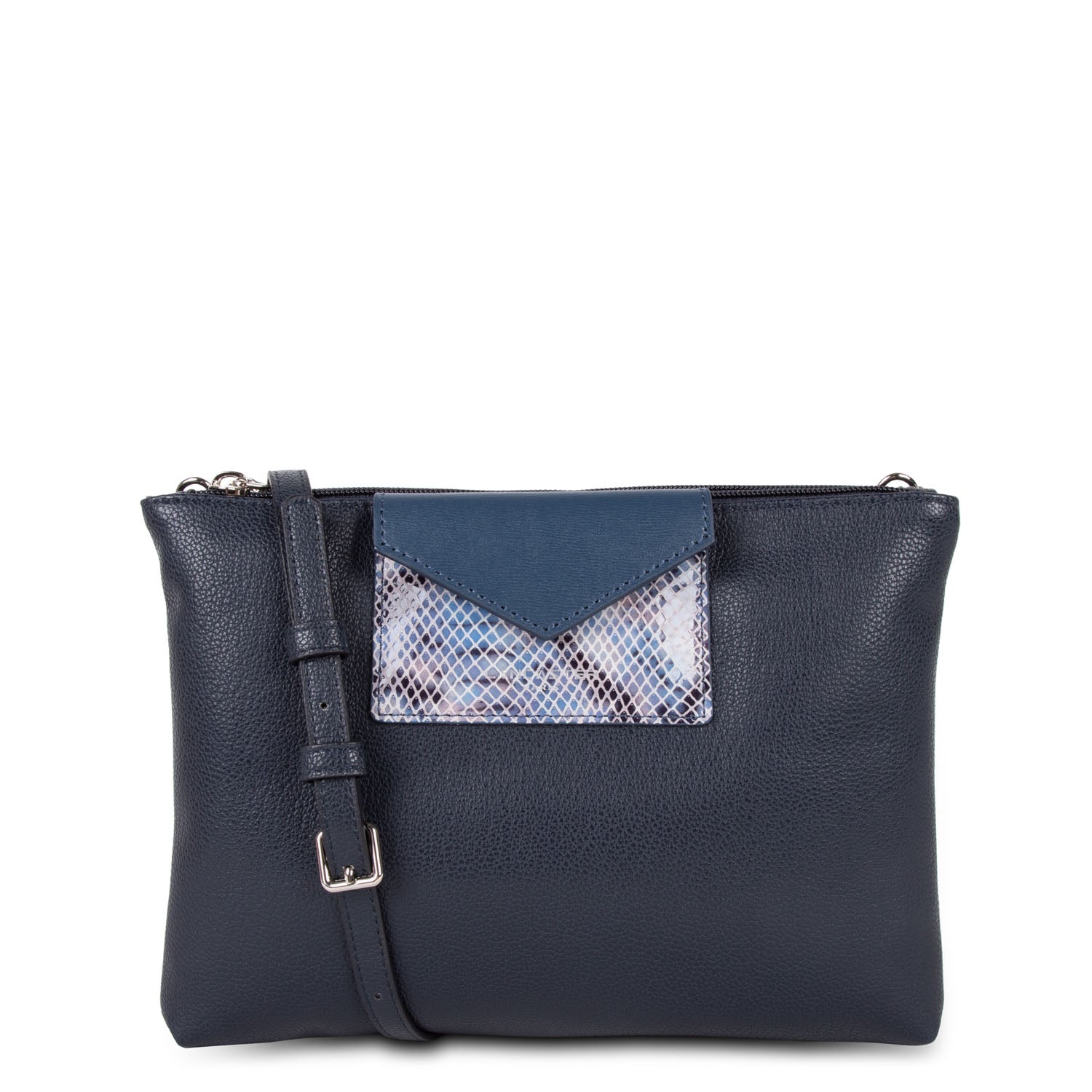 double pochette - maya #couleur_bleu-fonc-python