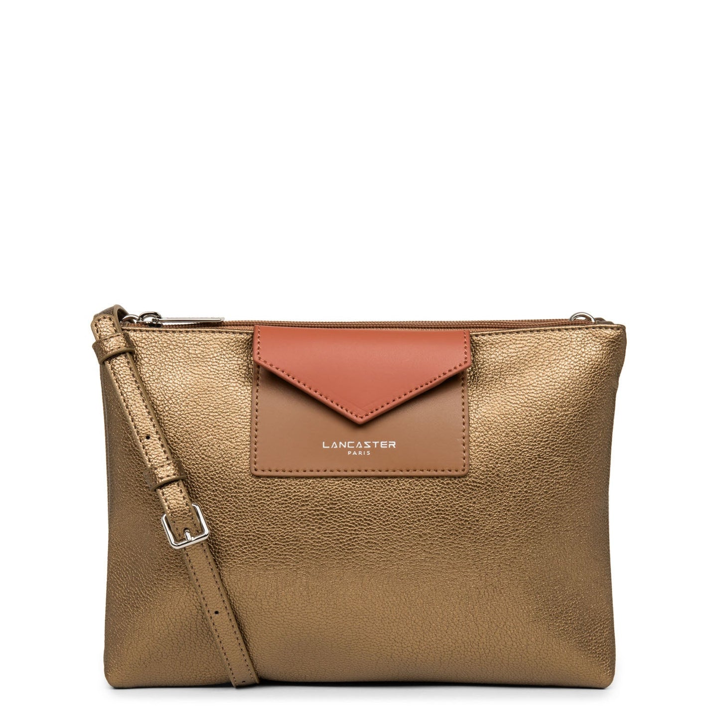 double pochette - maya #couleur_bronze-camel-potiron