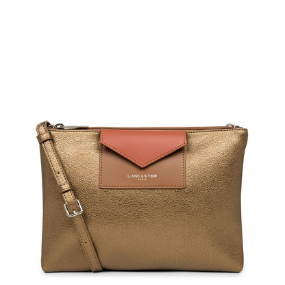 double pochette - maya #couleur_bronze-camel-potiron
