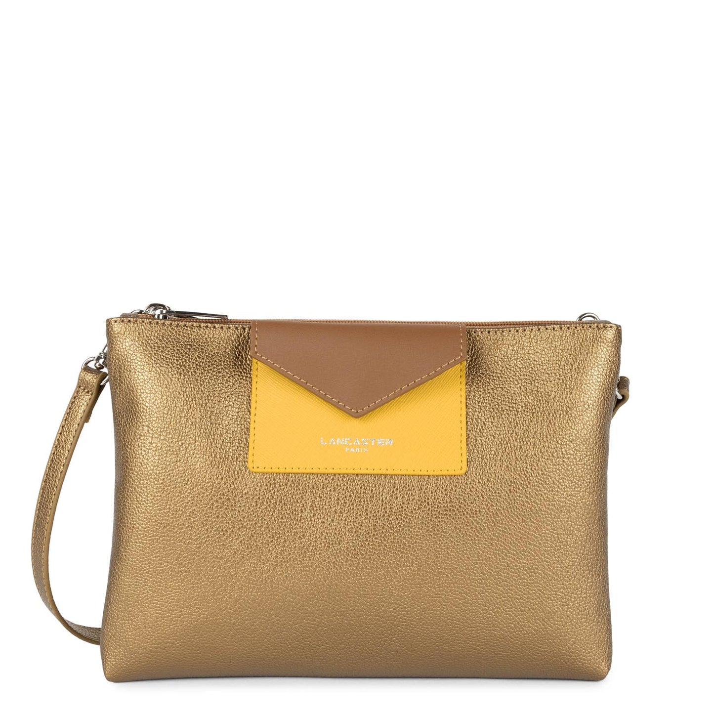 double pochette - maya #couleur_bronze-jaune-camel