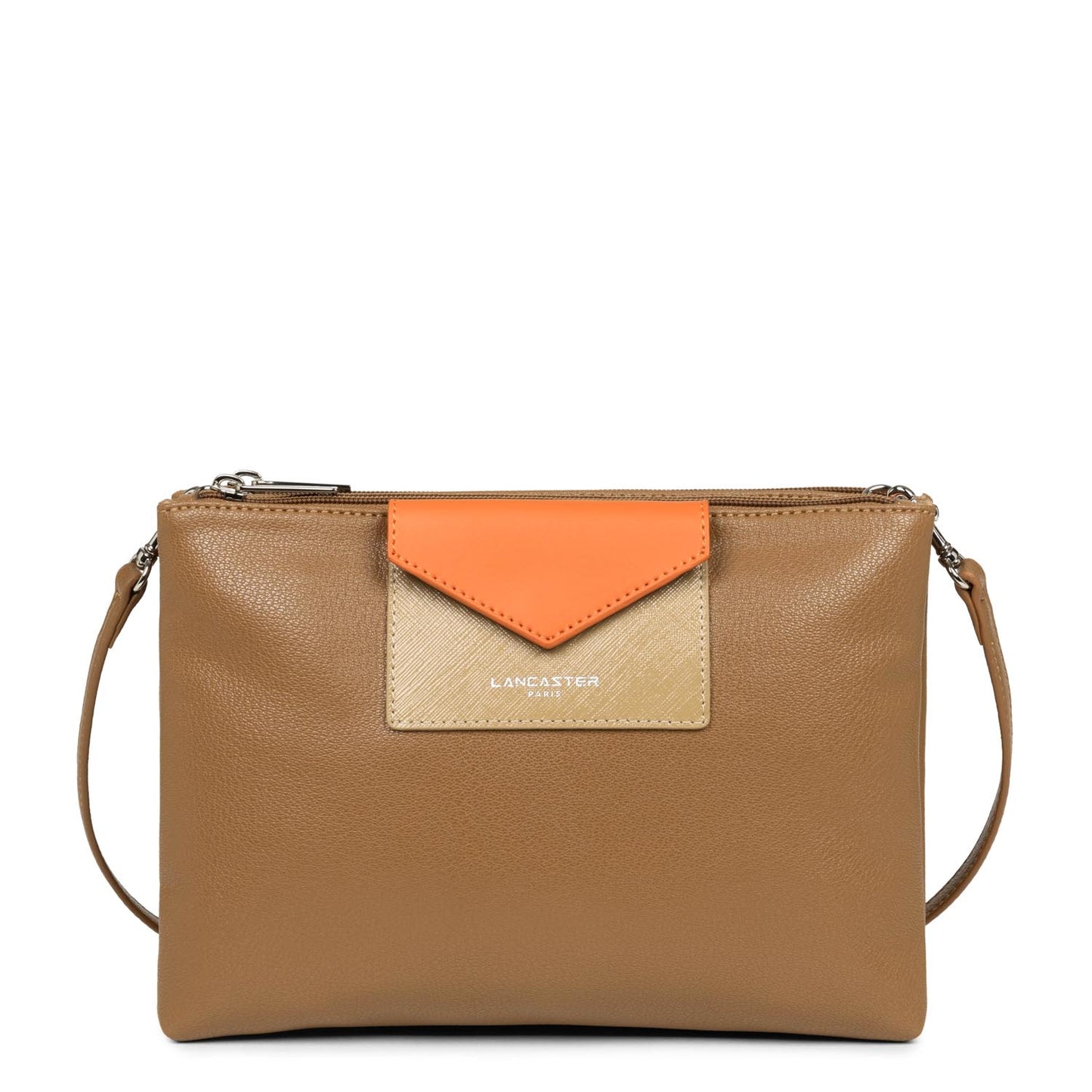 double pochette - maya #couleur_camel-naturel-orange