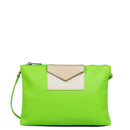 double pochette - maya kba #couleur_mousse-ivoire-or-ple
