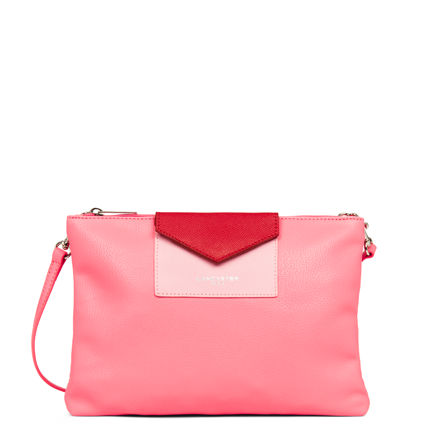 double pochette - maya #couleur_rose-fonc-rose-rouge