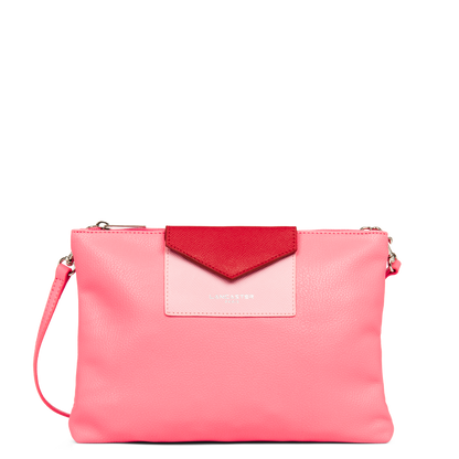 double pochette - maya #couleur_rose-fonc-rose-rouge