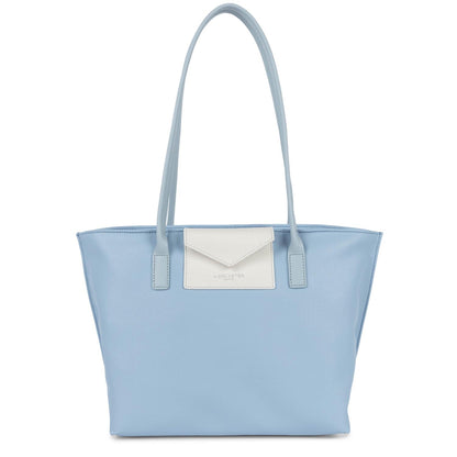 sac cabas épaule - maya #couleur_bleu-ciel-ivoire-bleu-cendre