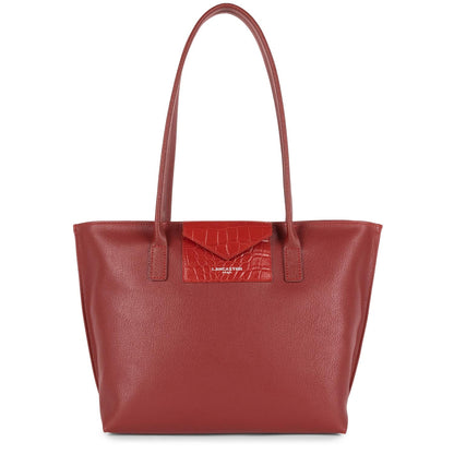 sac cabas épaule - maya #couleur_carmin-rouge-carmin