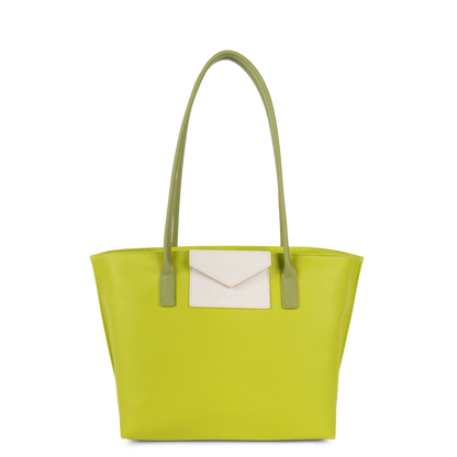 sac cabas épaule - maya #couleur_cleri-ecru-pistache