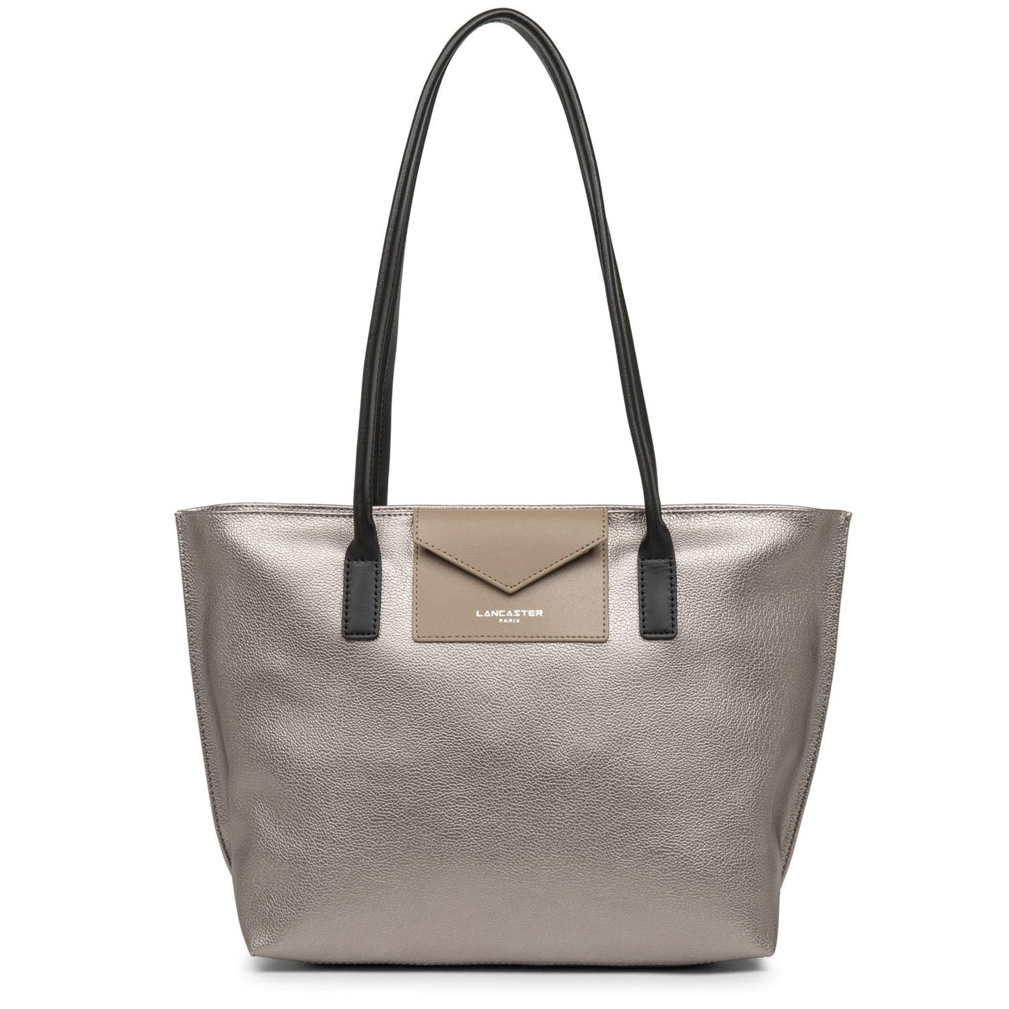 sac cabas épaule - maya #couleur_fusil-tourterelle-noir