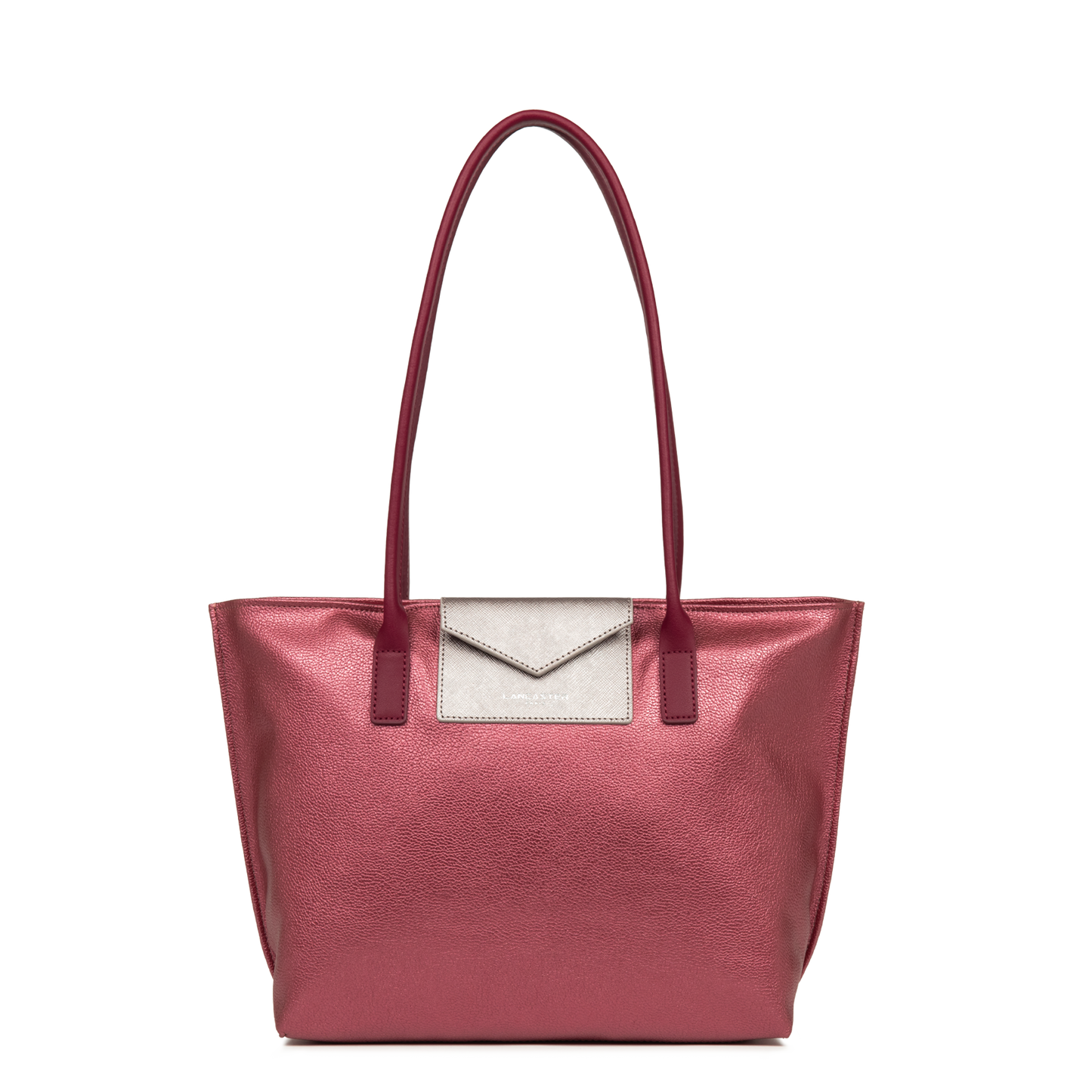 sac cabas épaule - maya #couleur_grenat-or-rose-raisin