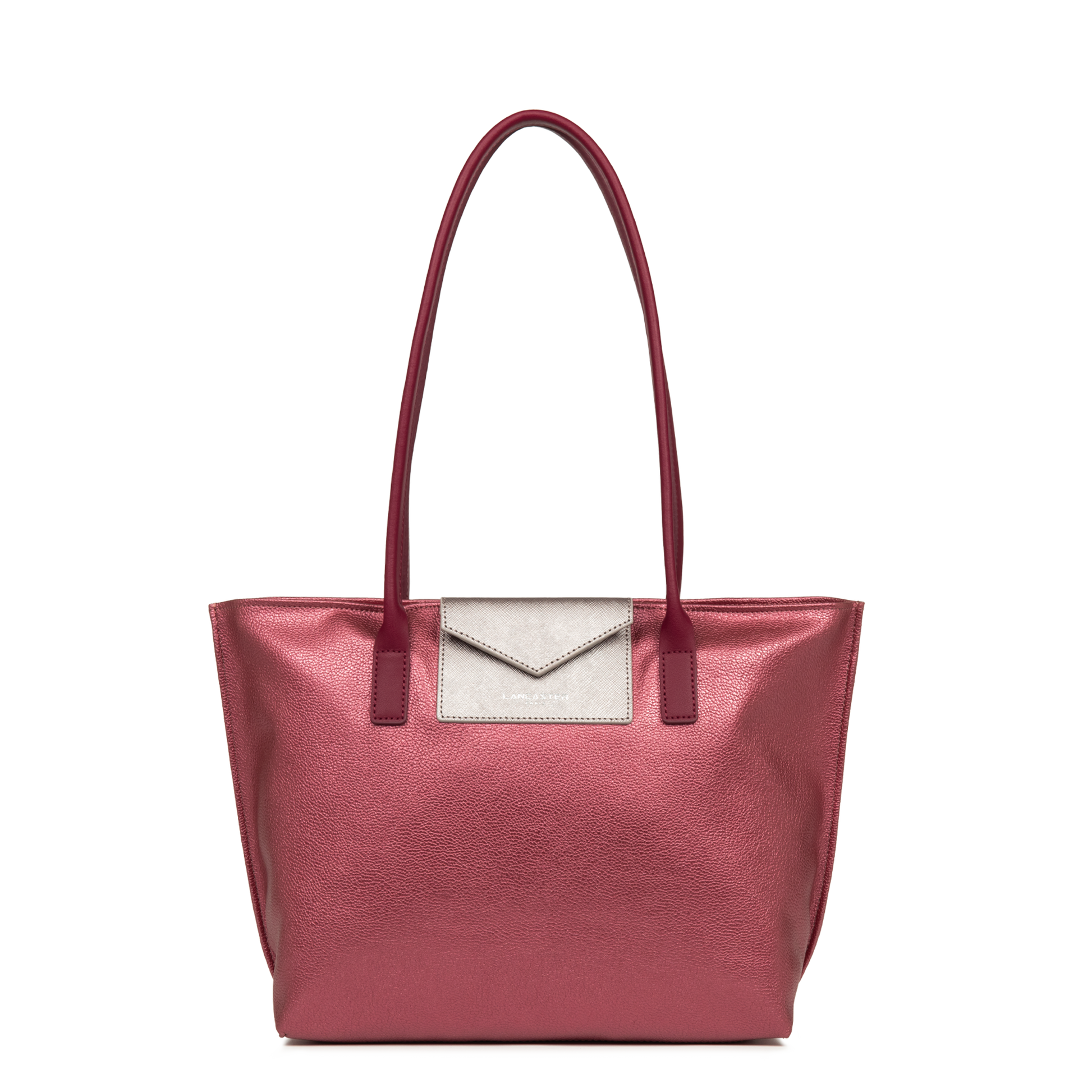 sac cabas épaule - maya #couleur_grenat-or-rose-raisin