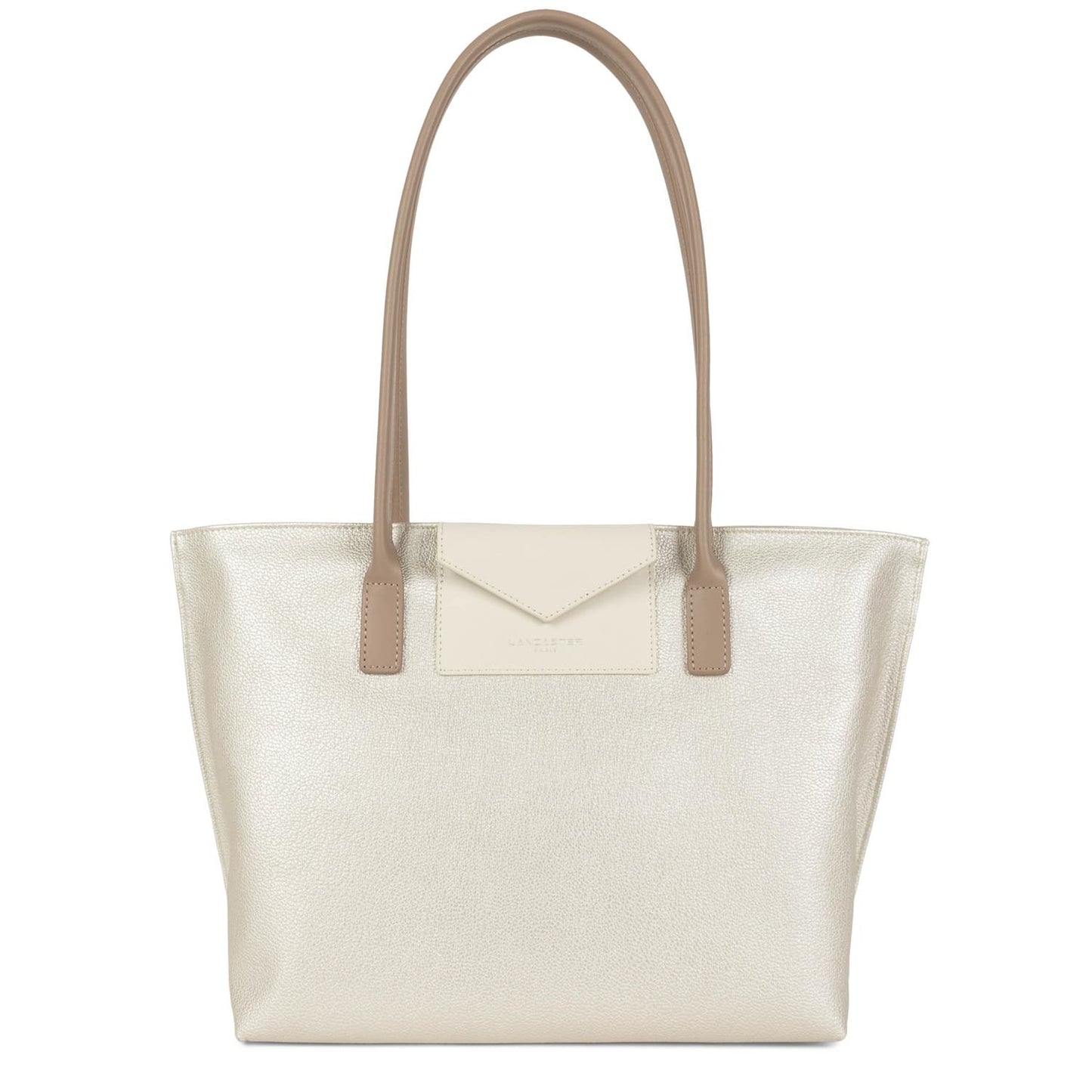 sac cabas épaule - maya #couleur_nacre-ecru-nude