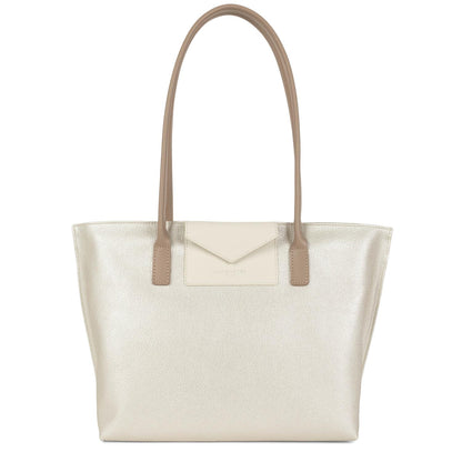 sac cabas épaule - maya #couleur_nacre-ecru-nude
