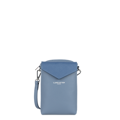 pochette smartphone - maya #couleur_bleu-cendre