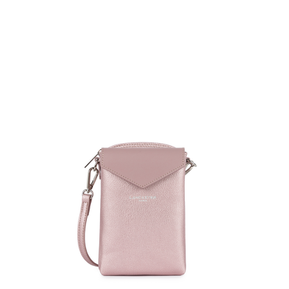 pochette smartphone - maya #couleur_rose-nacr