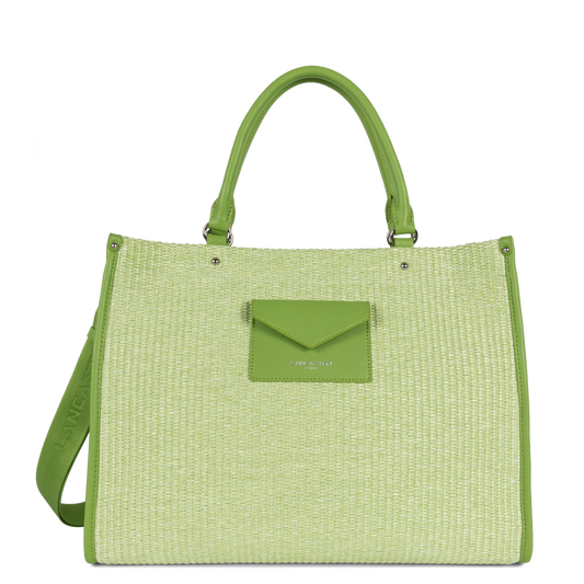 sac cabas main - actual mini osier #couleur_pomme