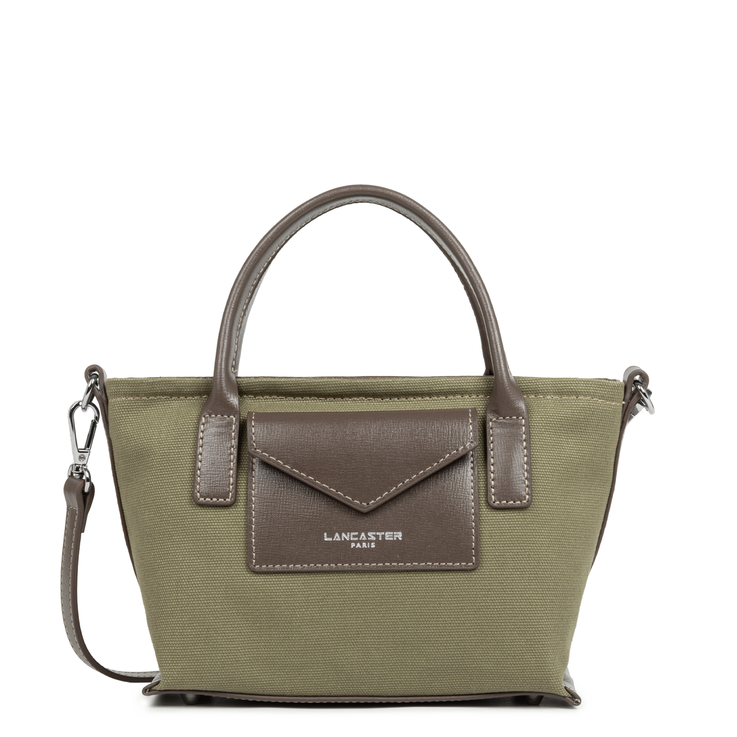 mini sac cabas main - canvas kba #couleur_kaki