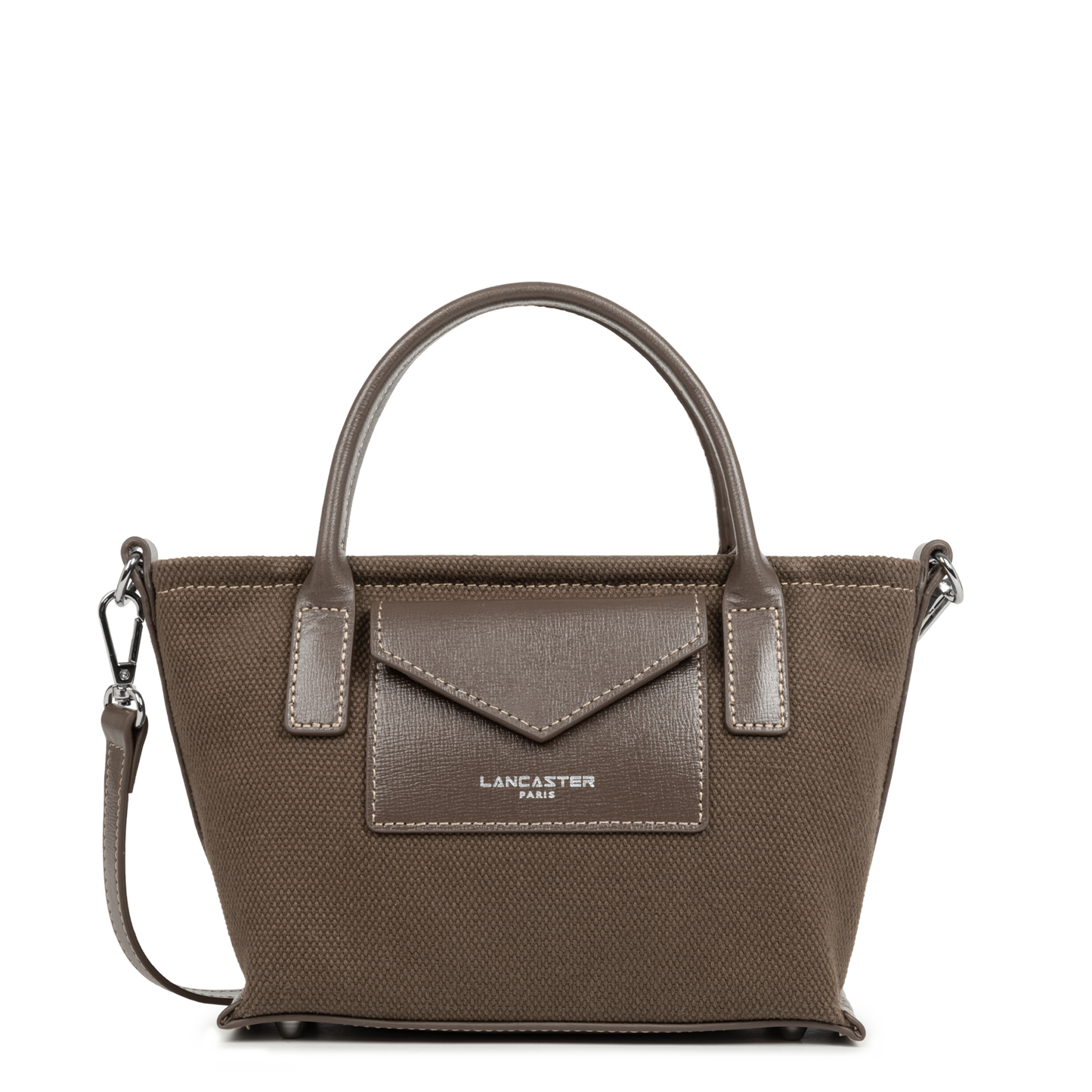 mini sac cabas main - canvas kba #couleur_marron