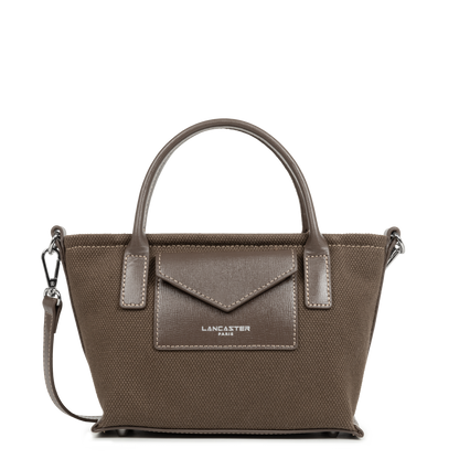 mini sac cabas main - canvas kba #couleur_marron