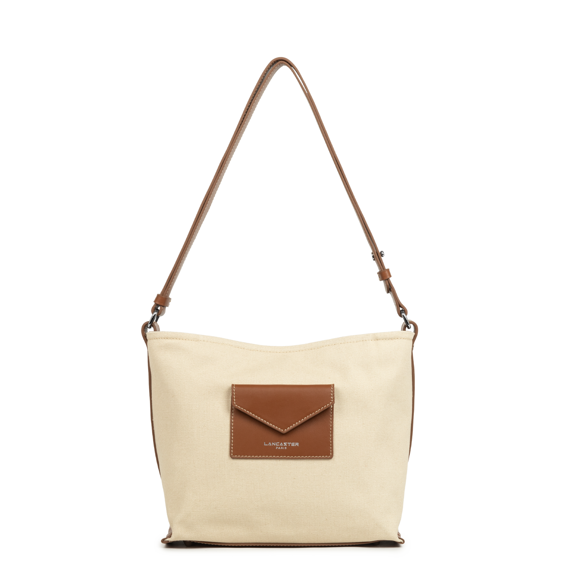 sac seau - canvas kba #couleur_beige-cognac